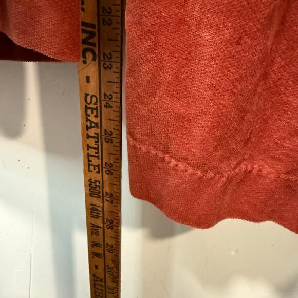 People Tree Women's Jessie Wide Leg Jumpsuit Overall Organic Cotton Red Brick 6 - Picture 8 of 8